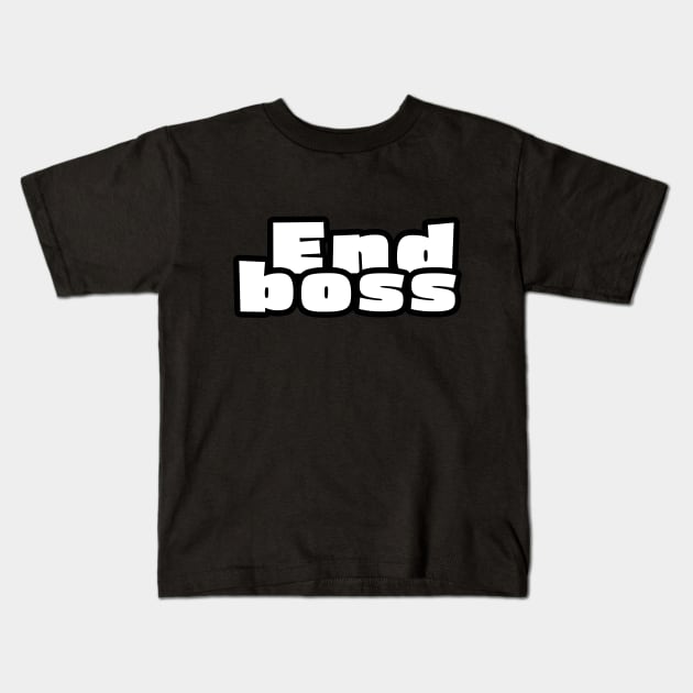 Endboss Kids T-Shirt by SlimSumoStudio